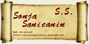 Sonja Saničanin vizit kartica